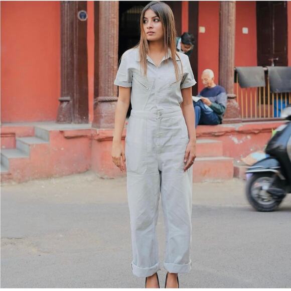 ZARA LONG COLORFUL JUMPSUIT - Picture 3 of 13